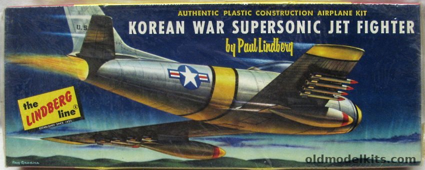 Lindberg 1/48 Korean War Supersonic Jet Fighter F-86 -  (Sabre Jet), 557-98 plastic model kit